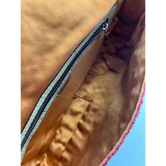 Fendi baguette vintage multicolor glitter beaded shoulder bag - Picture 6 of 11